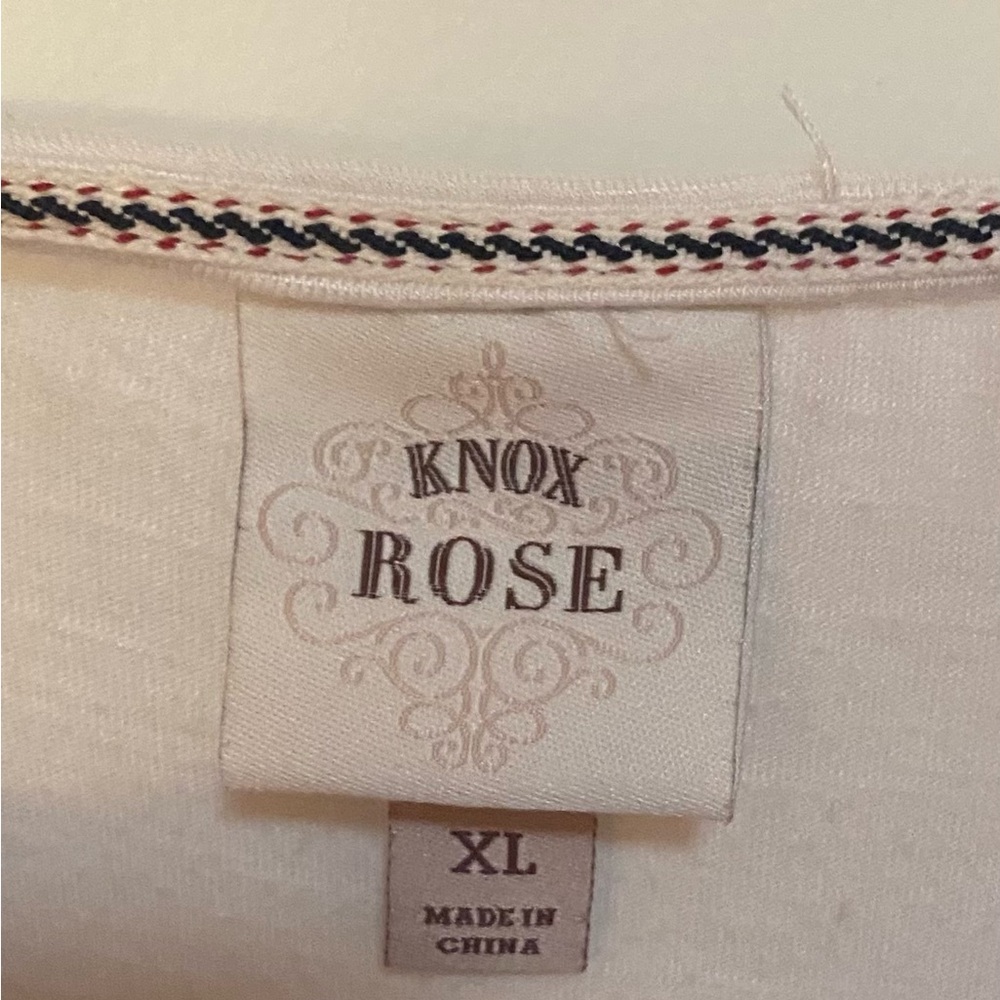 Knox Rose White Blouse with Multicolor Embroidery - Picture 4 of 6